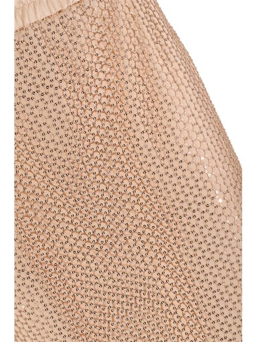 Gonna in raso con rete e paillettes Clips | E116 D42000072